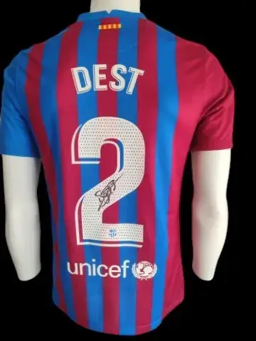 Gesigneerd voetbalshirt: Dest