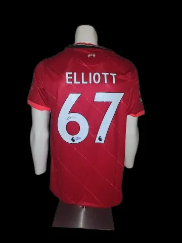 Gesigneerd voetbalshirt: Harvey Elliott