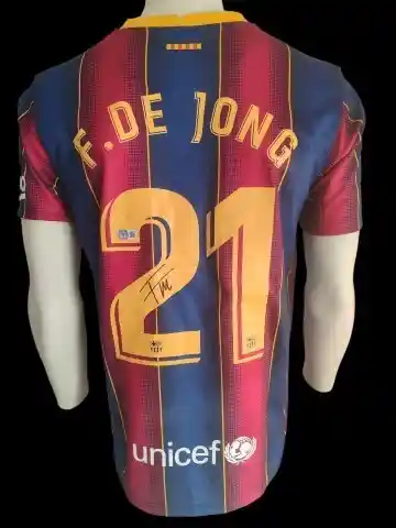 Gesigneerd voetbalshirt: Frenkie de Jong