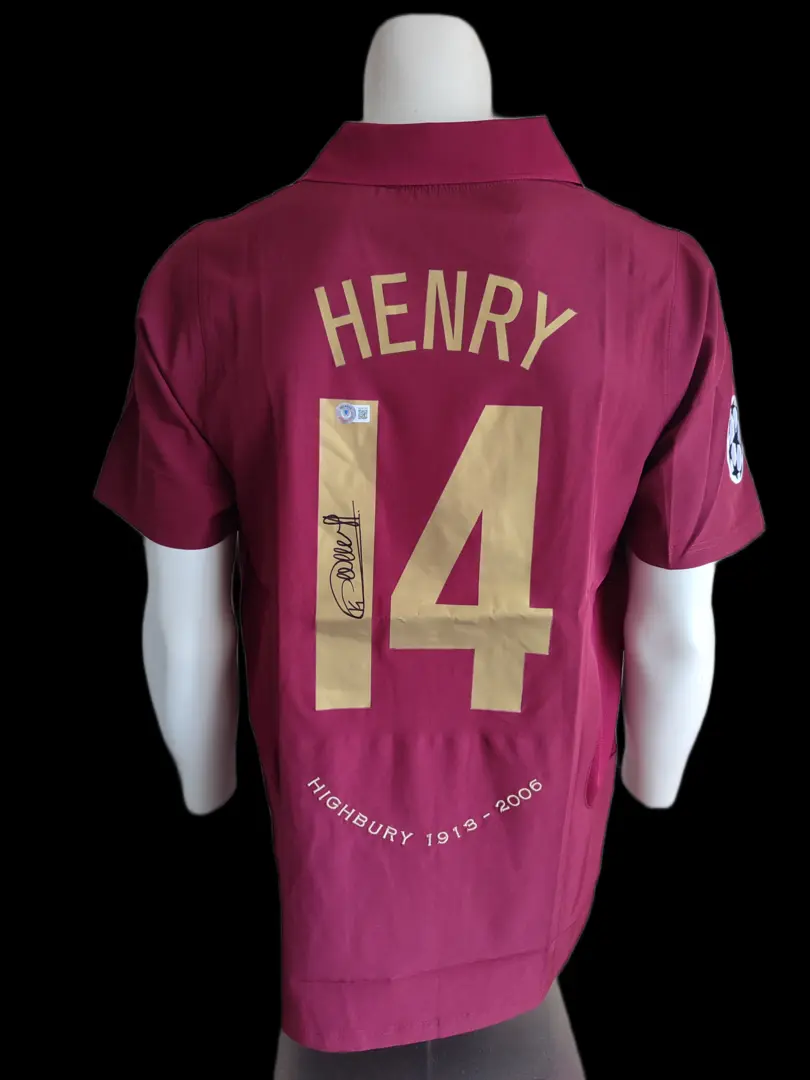 Gesigneerd voetbalshirt: Thierry Henry