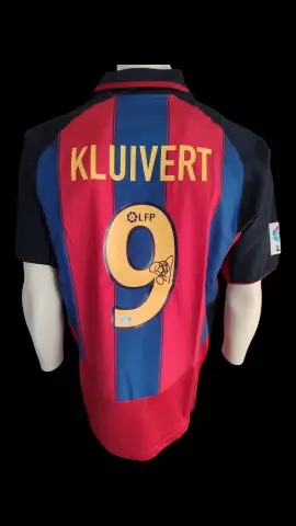 Gesigneerd voetbalshirt: Patrick Kluivert Barcelona